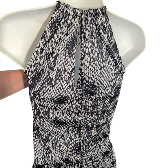 Parker Black and White Halter Dress - Picture 7 of 7